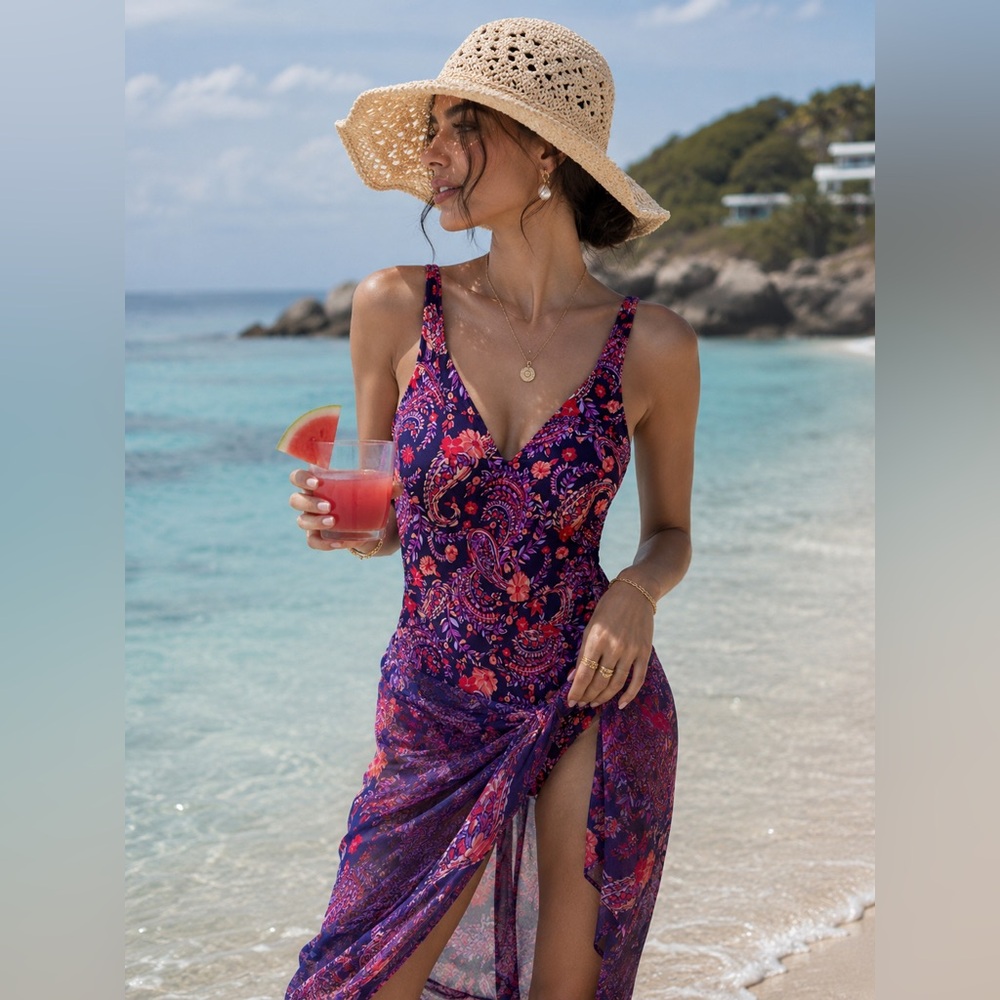 Lands end one piece swimsuit